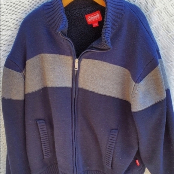 Coleman Fleece lined striped sweater XXL - Picture 5 of 11
